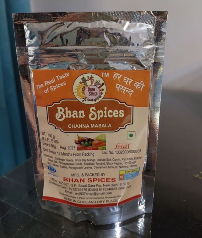 Bhan Spices 100gm Chana Masala Powder