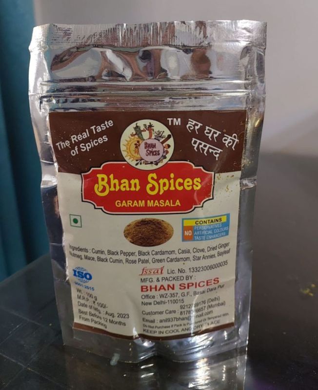 Bhan Spices 100gm Garam Masala Powder