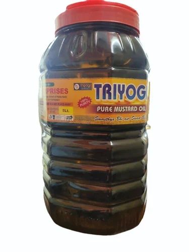 5 Liter Triyogi Kacchi Ghani Wood Pressed Pure Mustard Oil