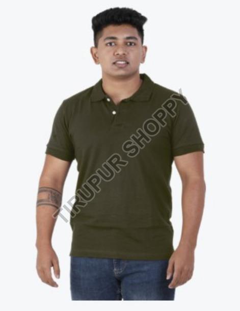 MensCollar Neck Plain Polo T-Shirt