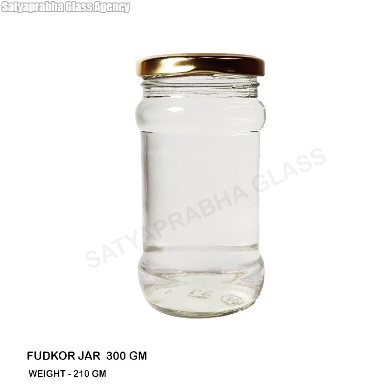 300 gm Glass Fudkor Jars