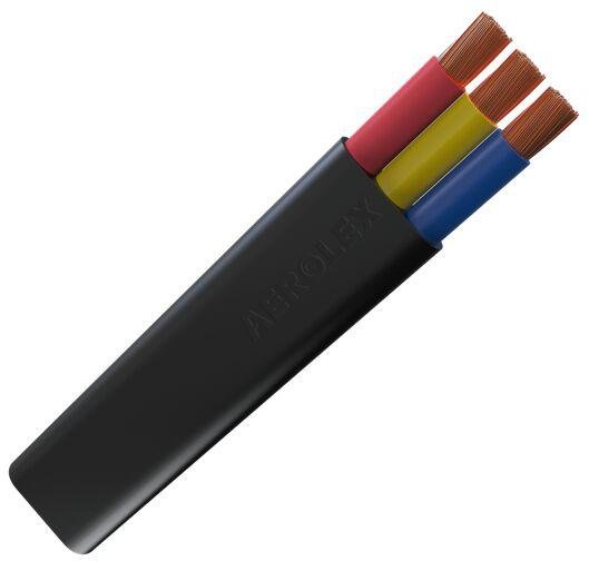 PVC 3 &AMP;AMP;AMP; 4 Core Flat Submersible  Drop Cables