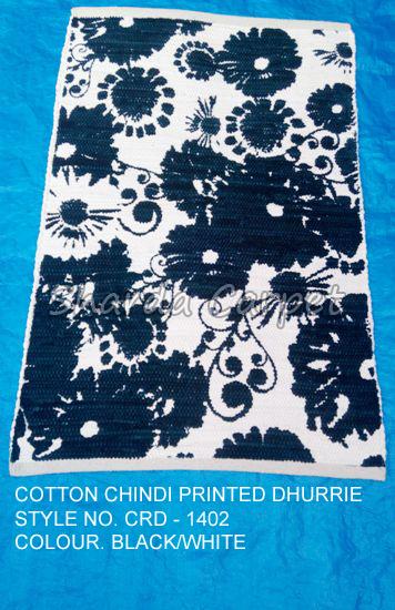 Cotton Chindi Printed Dhurries 02