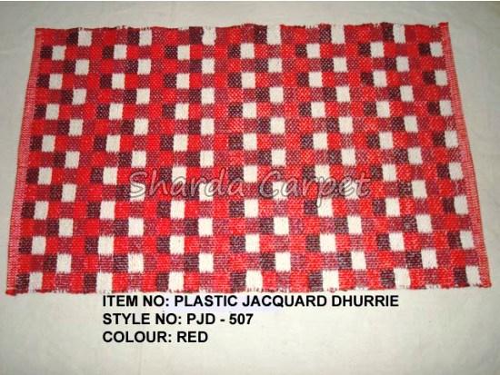 Plastic Jacquard Dhurries 01
