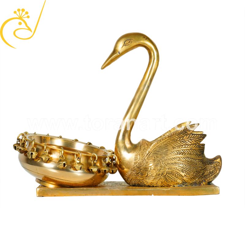 Duck Ghungroo Brass Urli Bowl