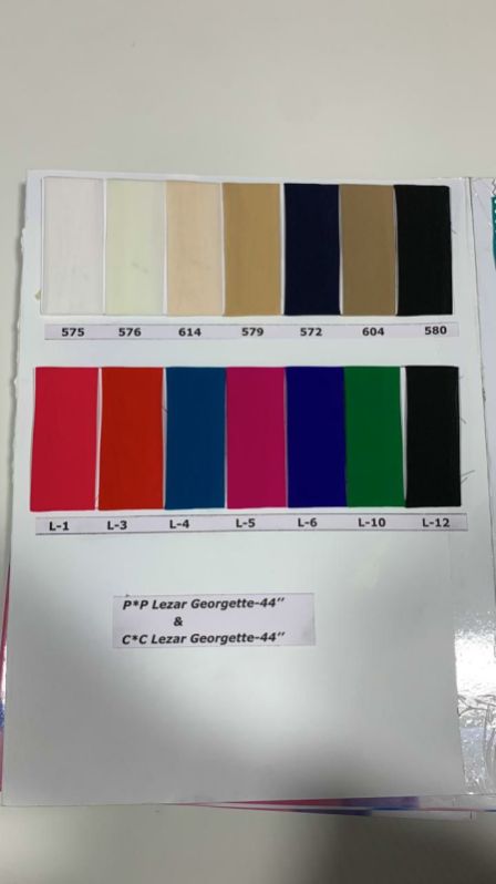 Poly Pure Laser Georgette Fabric
