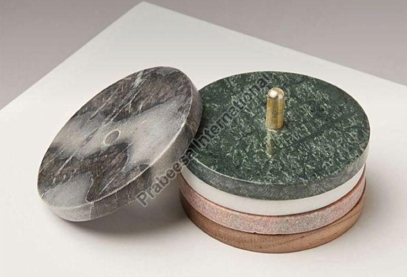 Marble Coaster with Stand