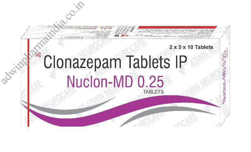 Nuclon-MD 0.25mg Tablets