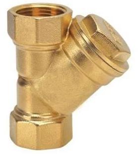 Brass Y-strainer 211 with drain cock