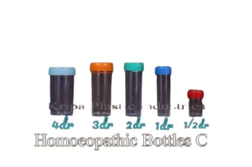 Plastic Homeopathic Bottle