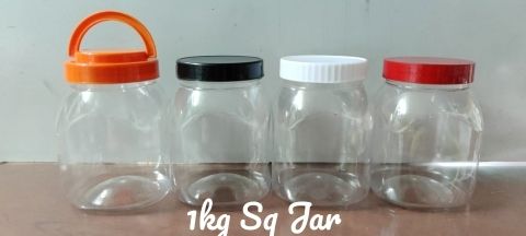 Plastic Square Jar