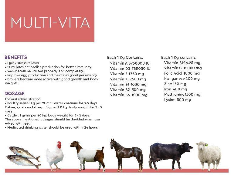 Multi-Vita Poultry Feeds Supplements