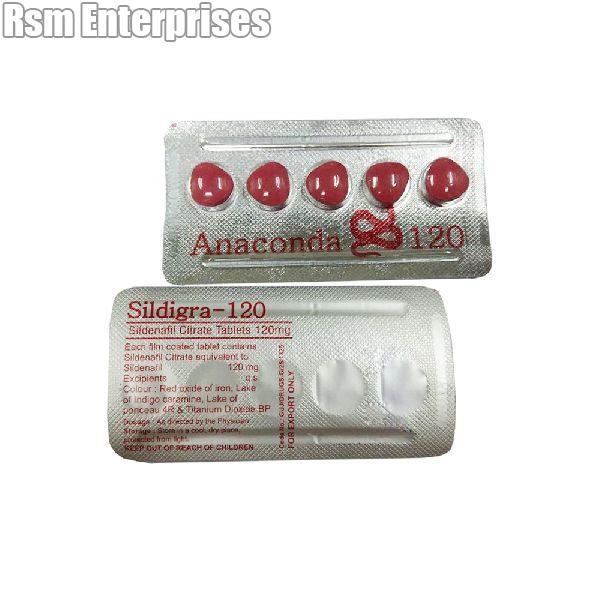 Sildigra-120 (Anaconda) Tablets (Sildenafil Citrate 120mg)
