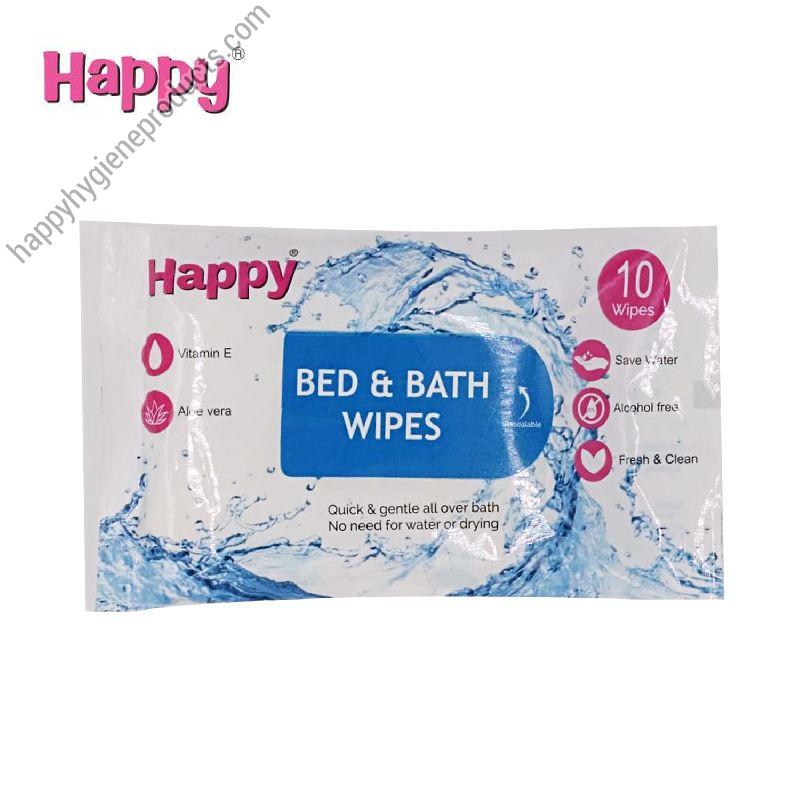 Happy Wet Bed Bath Disposable Towel