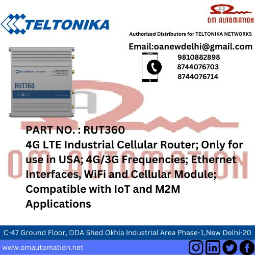 TELTONIKA RUT360 LTE CAT6 INDUSTRIAL CELLULAR ROUTER