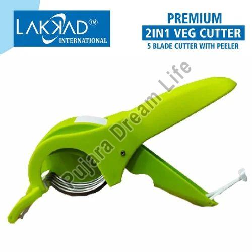 Plastic 2 in 1 Vegetable Cutter with Peeler