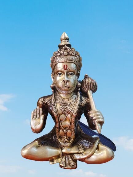 Brass Hanuman ji statue