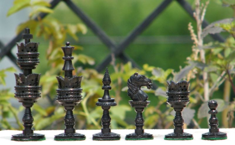 Bone Chess Pieces