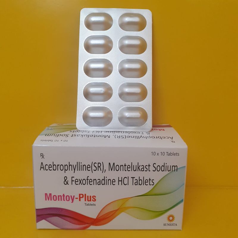 Acebrophylline (SR),Montelulast sodium fexofenadine HCL TABLETS