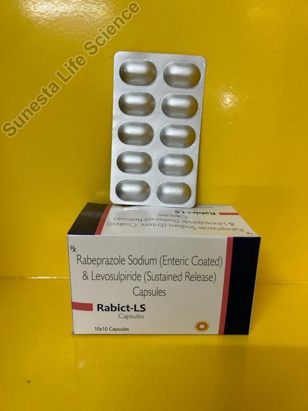 Enteric coated rabeprazole sodium 20 mg sustained release levosulpride 75mg capsule