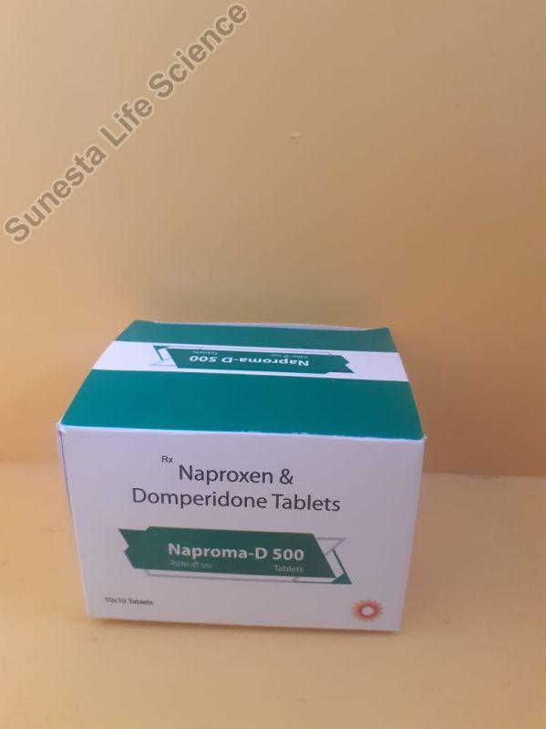 NAPROXEN 5OO MG WITH DOMEPERIDONE Naproma-D 500 Tablets
