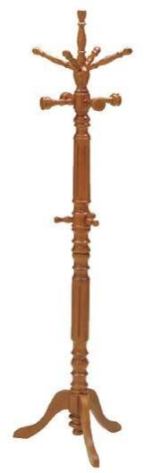 Turned Column Multi Hook Coat Stand