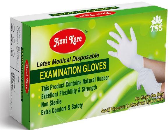 Latex Disposable Examination Gloves