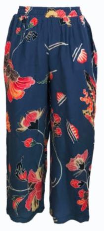 Womens Floral Print Trouser