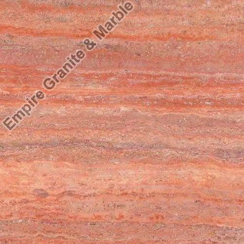 Red Travertine Marble Slab