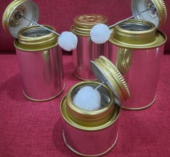 Silver Solvent Cement Tin Can