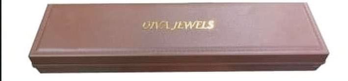 Brown Camel Leather Chain Jewellery Box