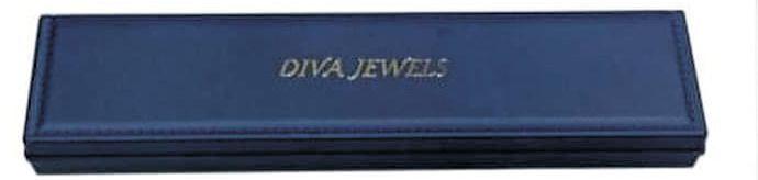Navy Camry Leather Chain Jewellery Box