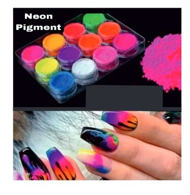 Multicolor Nails Neon Color Pigment