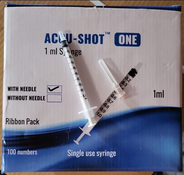 1ml Tuberculine Syringe with Needle 26G *0.5 Inch