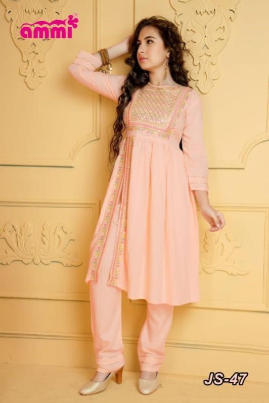 Naira Cut Kurti Set