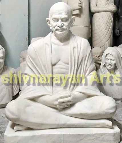 38 Inch Marble Mahatma Gandhi Statue