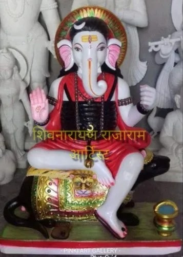 4 Feet Marble Ganesh Statue