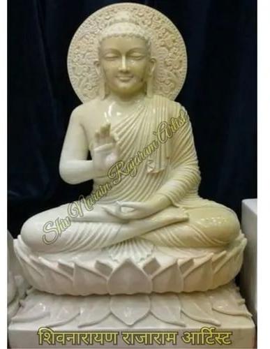 41 Inch Marble Buddha Statue
