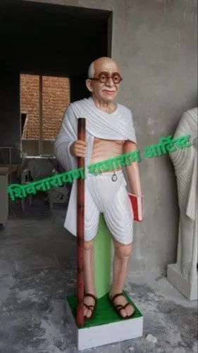 5 Feet Marble Mahatma Gandhi Statue