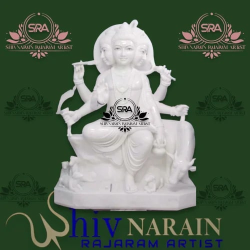 Marble Dattatreya Statue
