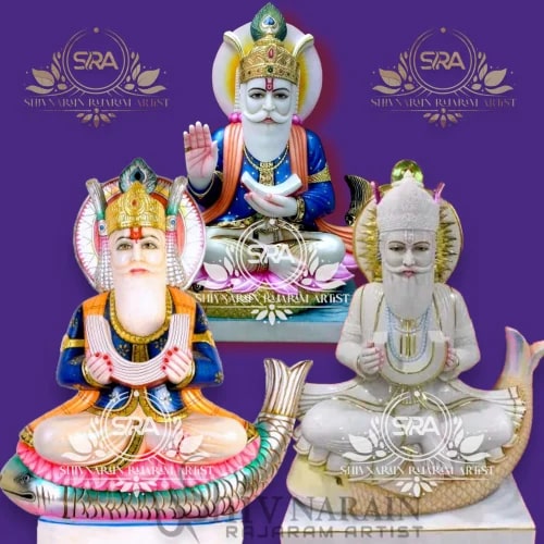 Marble Jhulelal Statue