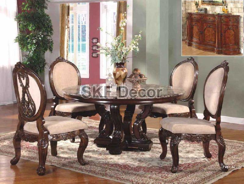 4 Seater Royal Round Dining Table Set