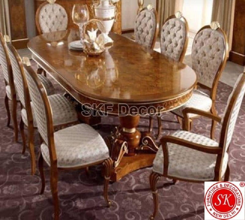 Luxury Oval Dining Table Set