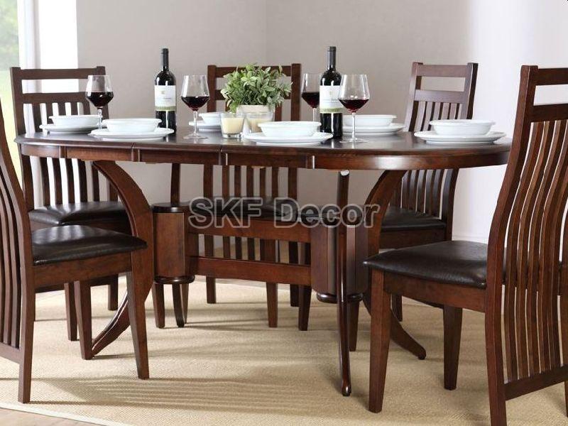 Pure Teak Wood Dining Table Set