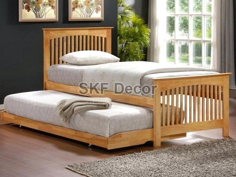Solid Wood Trundle Bed