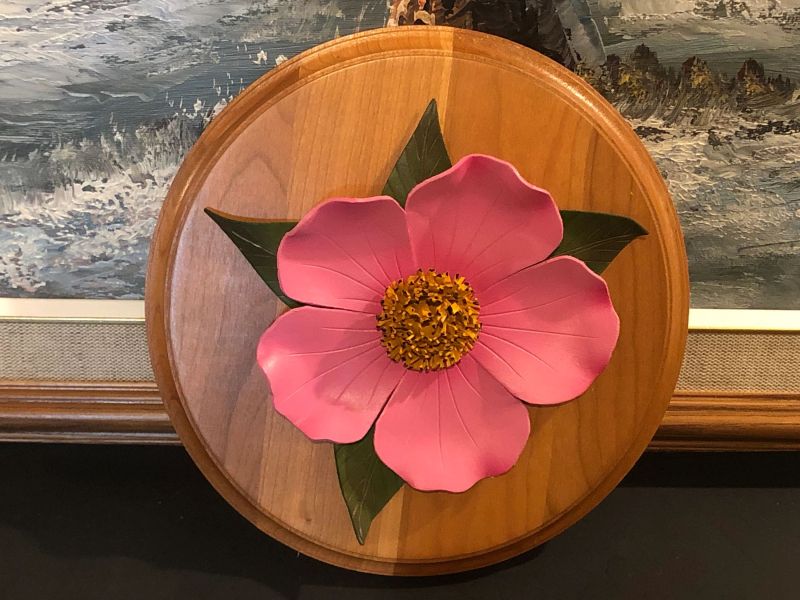 Leather Flower Wall Hanging