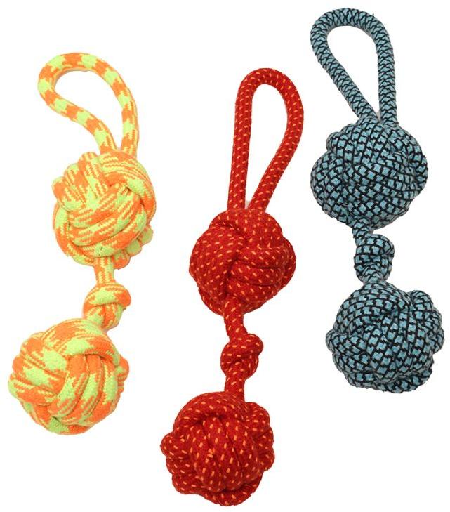 2 Ball Dog Rope Toy