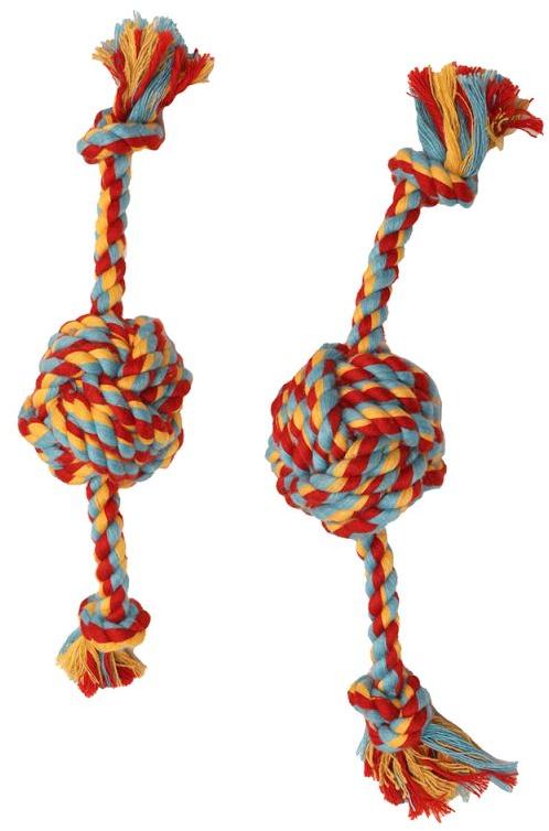 Twisted Crazy Ball Dog Rope Toy