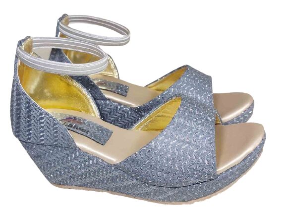 Grey hot sale sparkly sandals