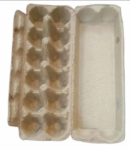 Moulded Pulp Rectangle Egg Tray